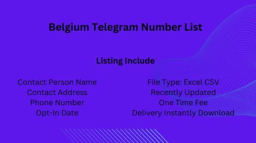 Belgium Telegram Number List