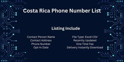 Costa Rica Phone Number List