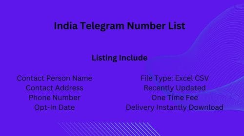 India Telegram Number List